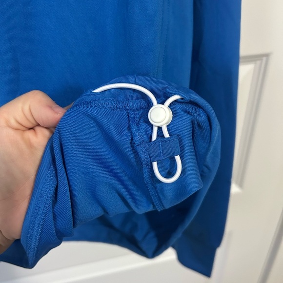 Puma Blue and White Golf Cool Cell Quarter-Zip Pull Over XL - Picture 4 of 10